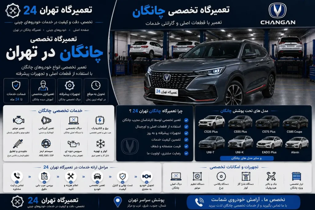 تعمیرگاه چانگان در تهران